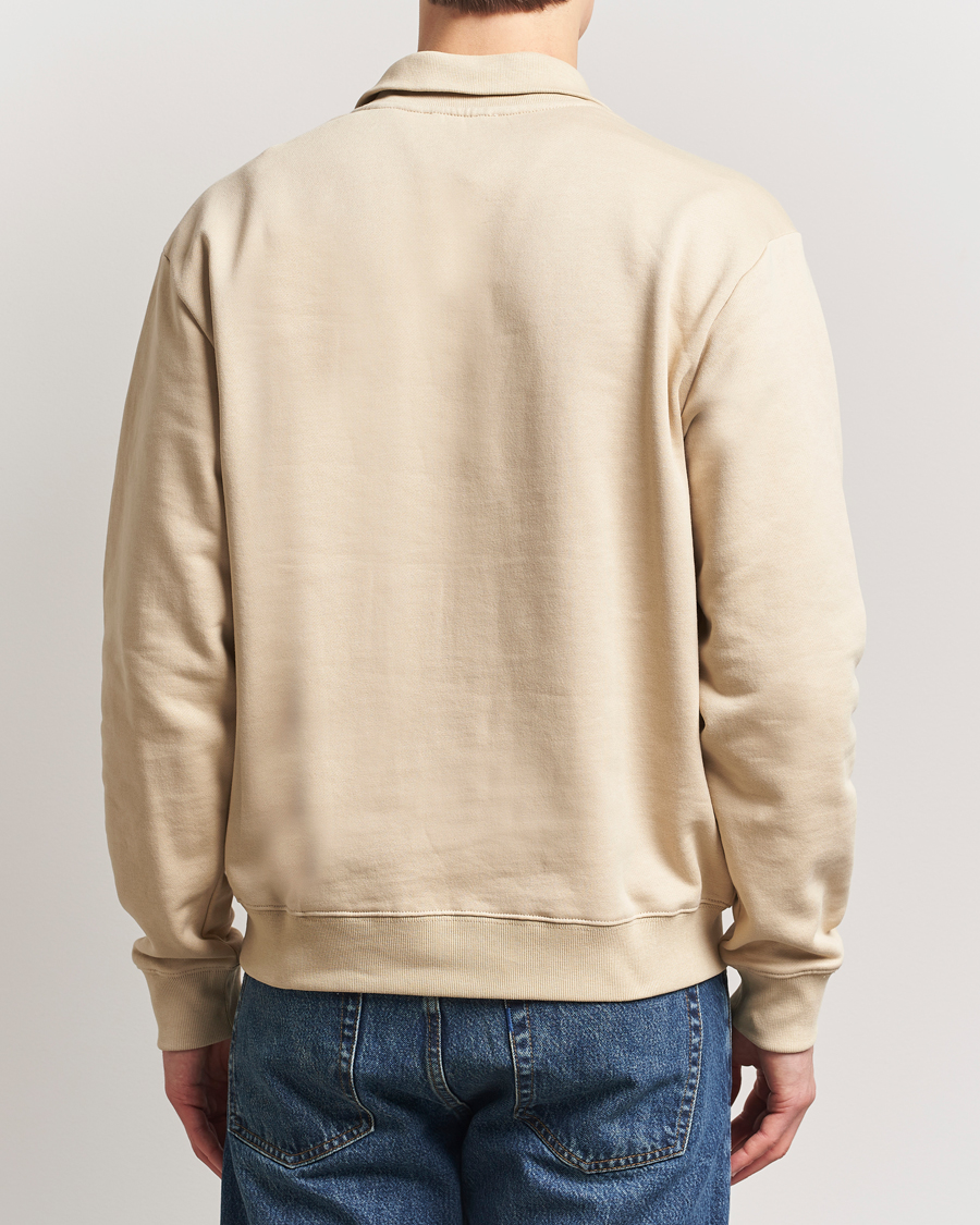 Men | Sweaters & Knitwear | Tiger of Sweden | Marlon Half Zip Sweatshirt Practical Beige