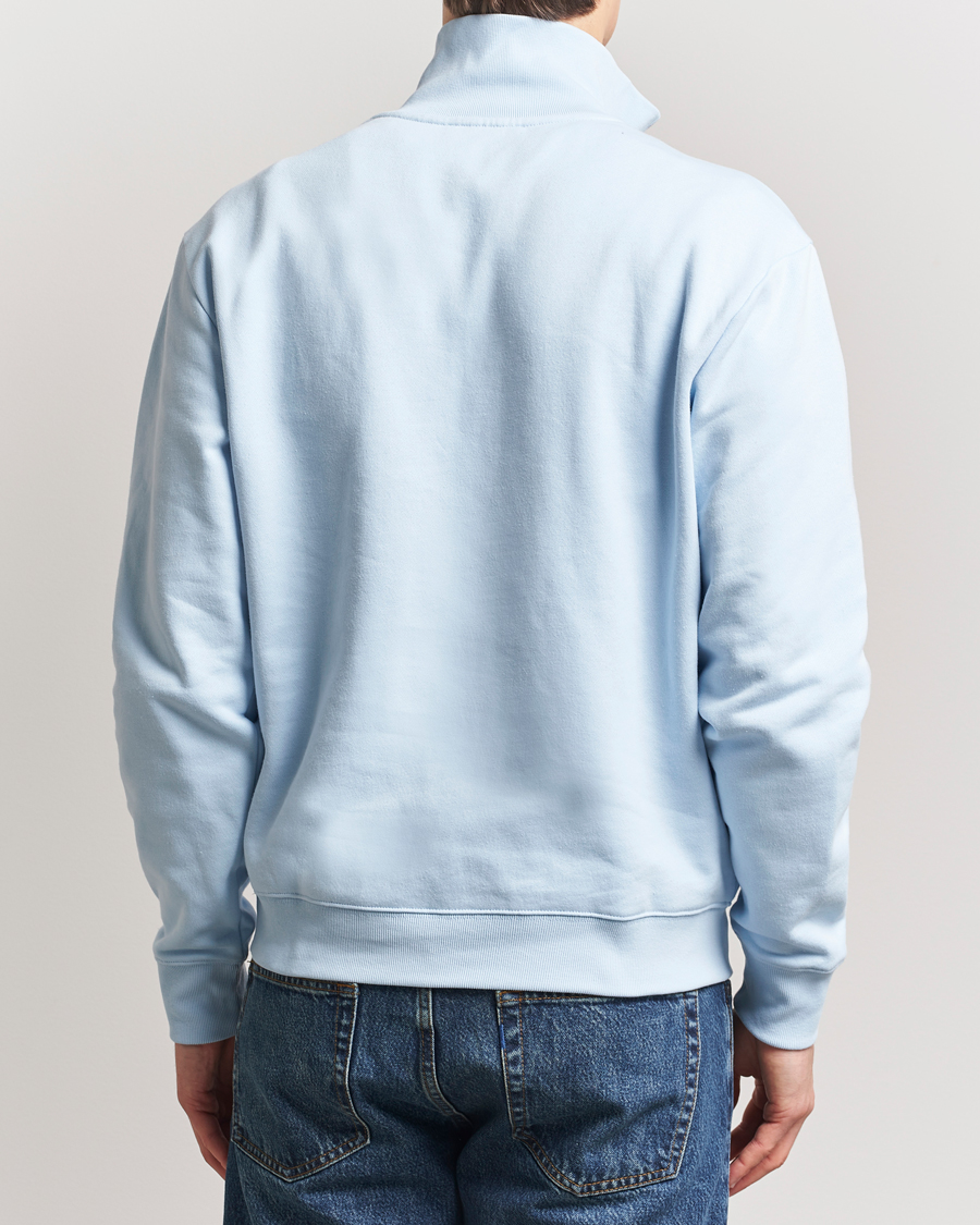 Men | Sweaters & Knitwear | Tiger of Sweden | Marlon Half Zip Sweatshirt Light Blue