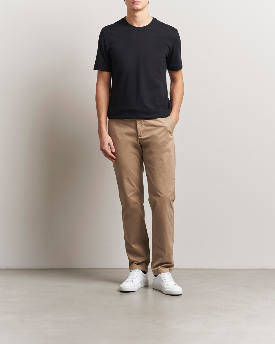 Men | Trousers | J.Lindeberg | Ched Cloud Satin Pants Batique Khaki
