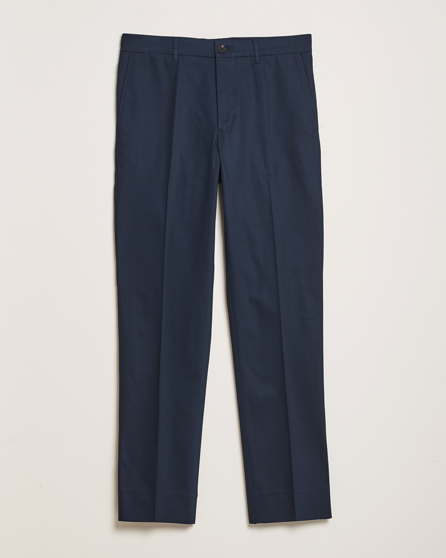 Men | Trousers | J.Lindeberg | Lois Cotton Twill Pants Navy