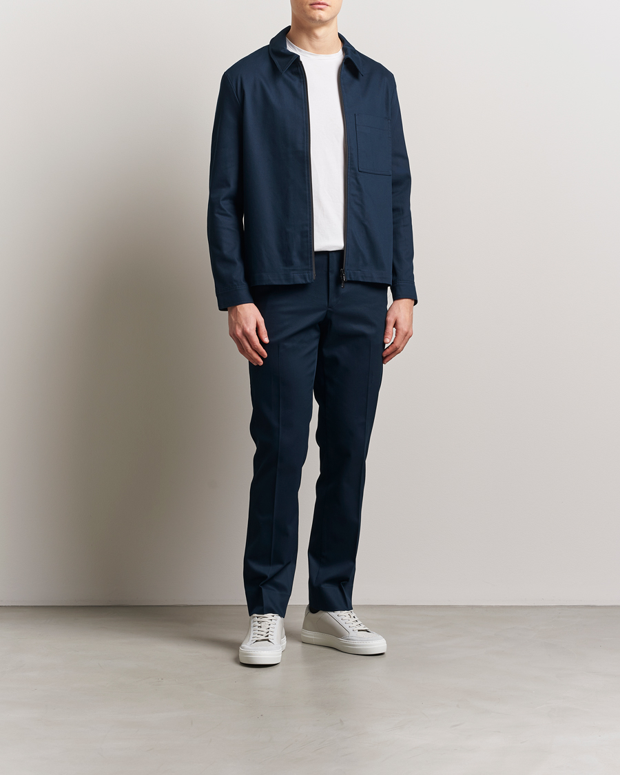 Men | Trousers | J.Lindeberg | Lois Cotton Twill Pants Navy