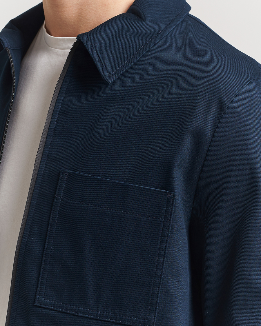Men | Shirts | J.Lindeberg | Julius Cotton Twill Overshirt Navy
