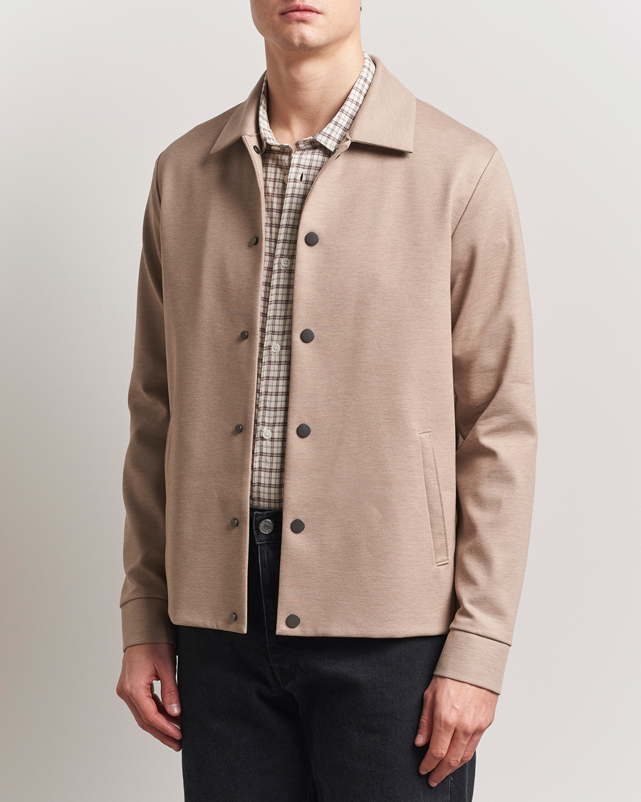 Men | Coats & Jackets | Harris Wharf London | Loro Piana Cavalry Twill Coach Jacket Oat