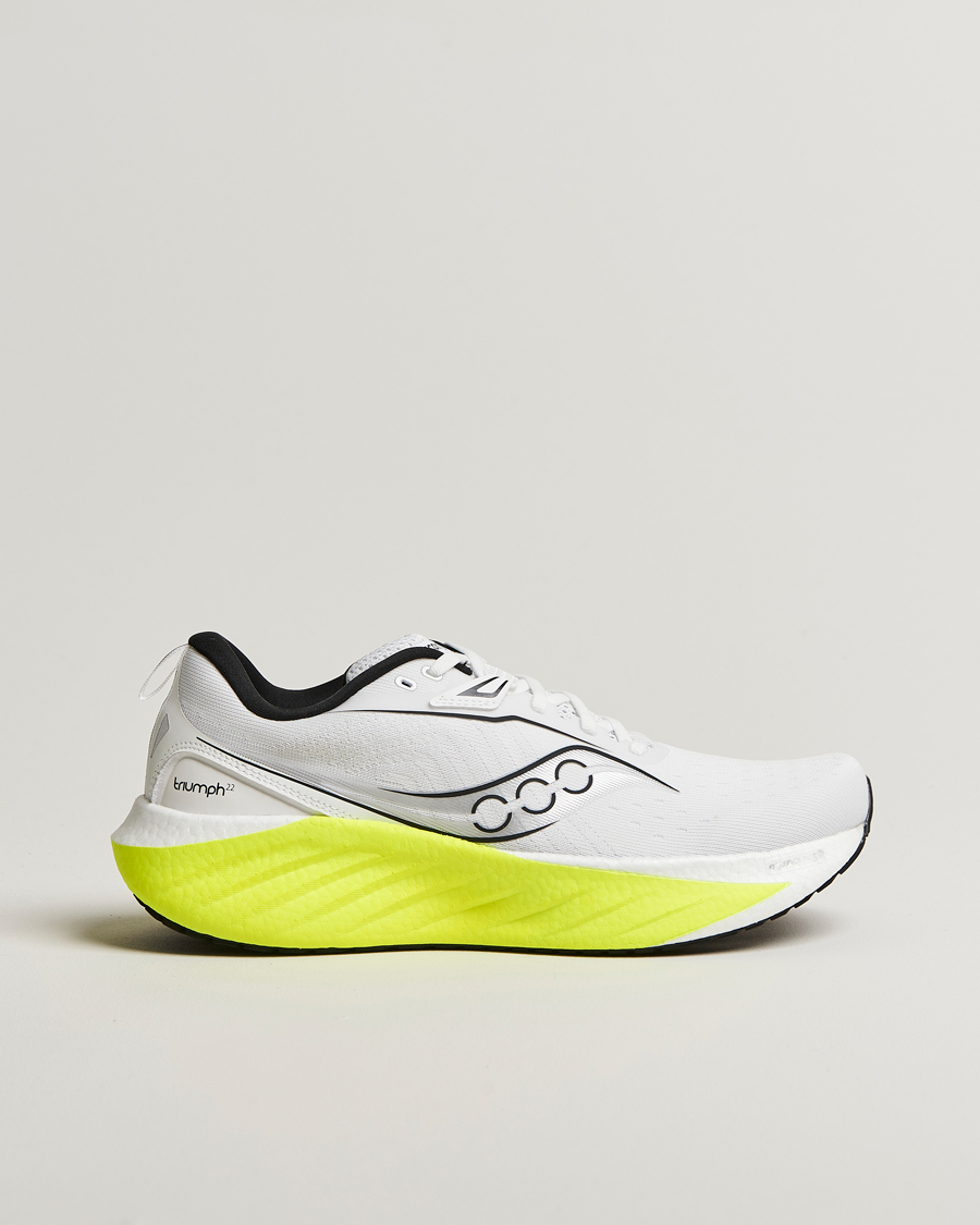 Men | Sneakers | Saucony | Triumph 22 White/Citron