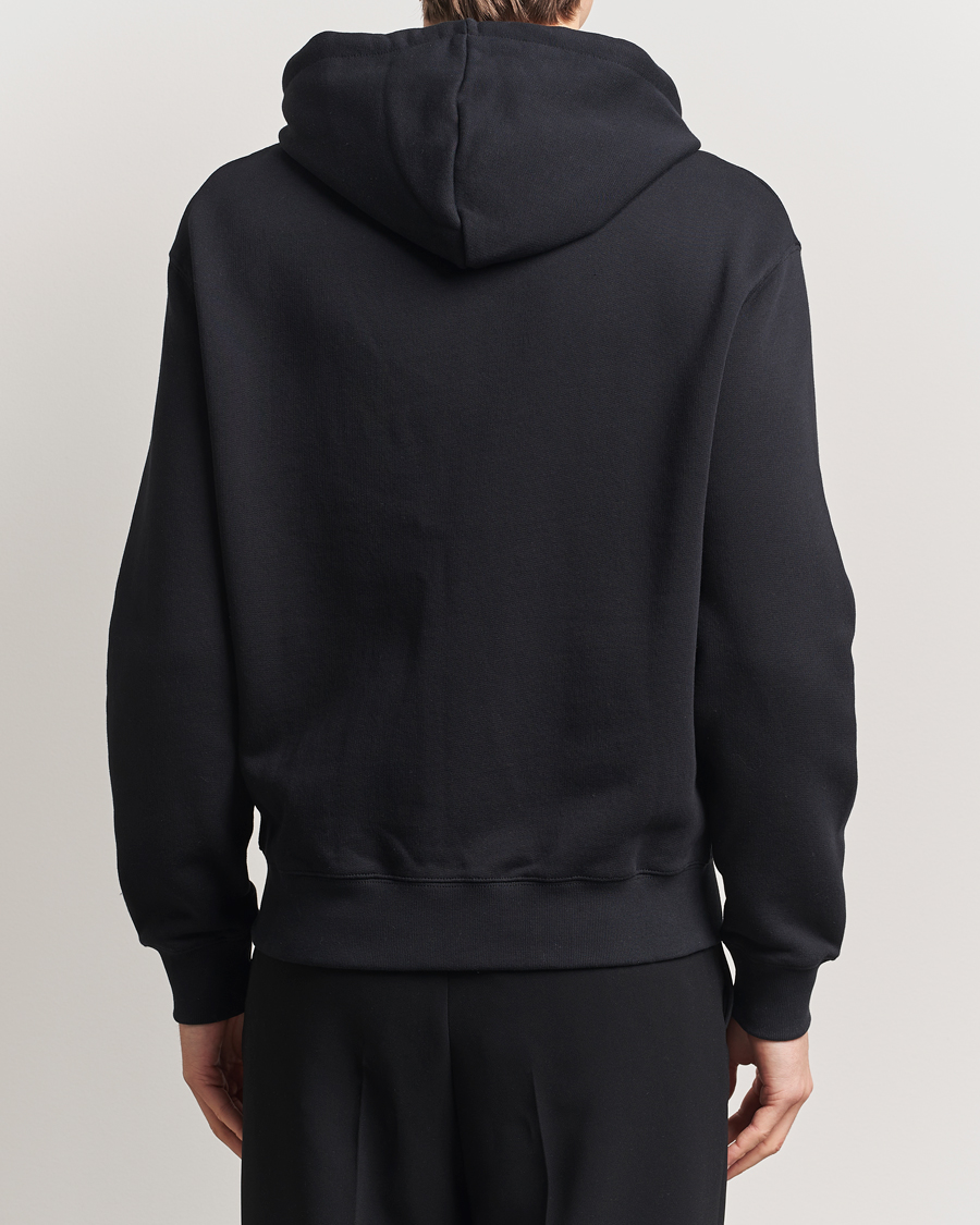Men | Sweaters & Knitwear | Maison Kitsuné | Tonal Fox Head Full Zip Hoodie Black