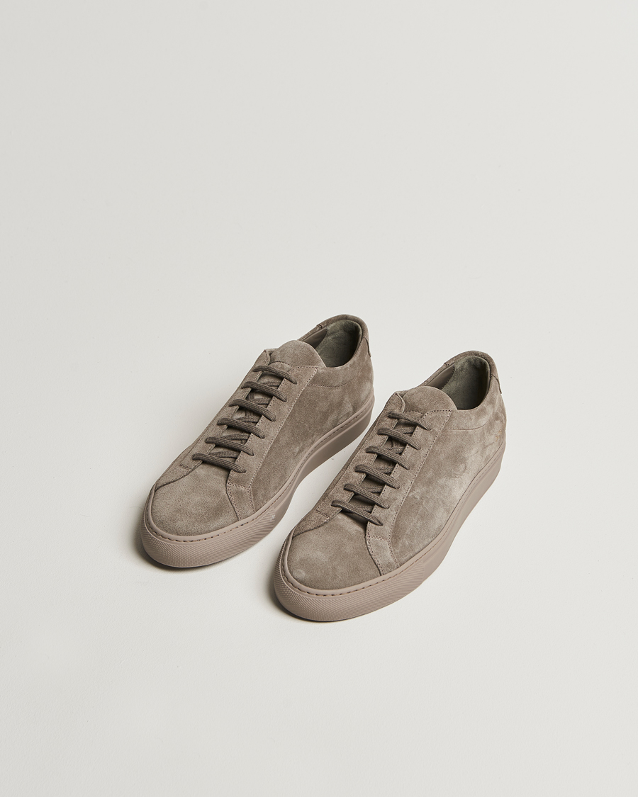 Men | Sneakers | Common Projects | Original Achilles Suede Sneaker Taupe