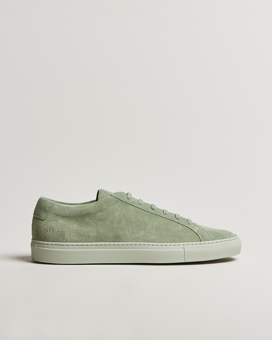 Men | Sneakers | Common Projects | Original Achilles Suede Sneaker Salvia Green