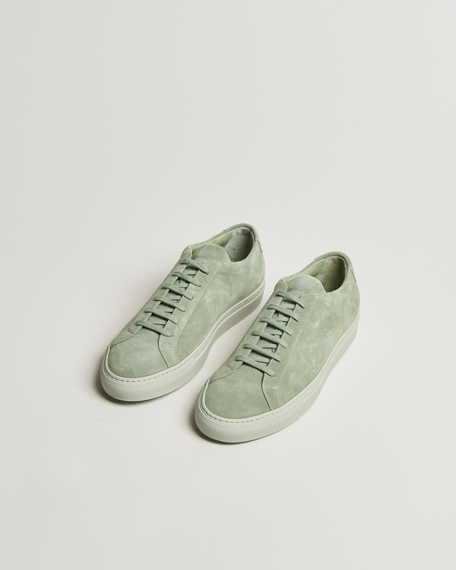 Men | Sneakers | Common Projects | Original Achilles Suede Sneaker Salvia Green