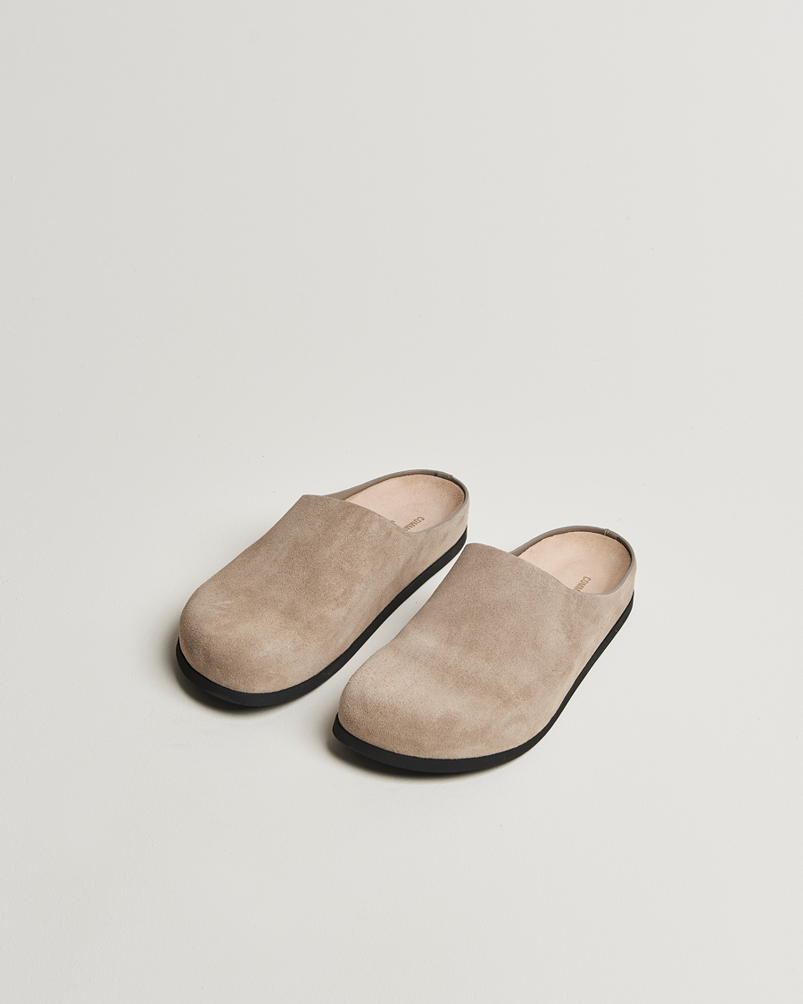 Men | Sandals & Slides | Common Projects | Suede Clog Taupe