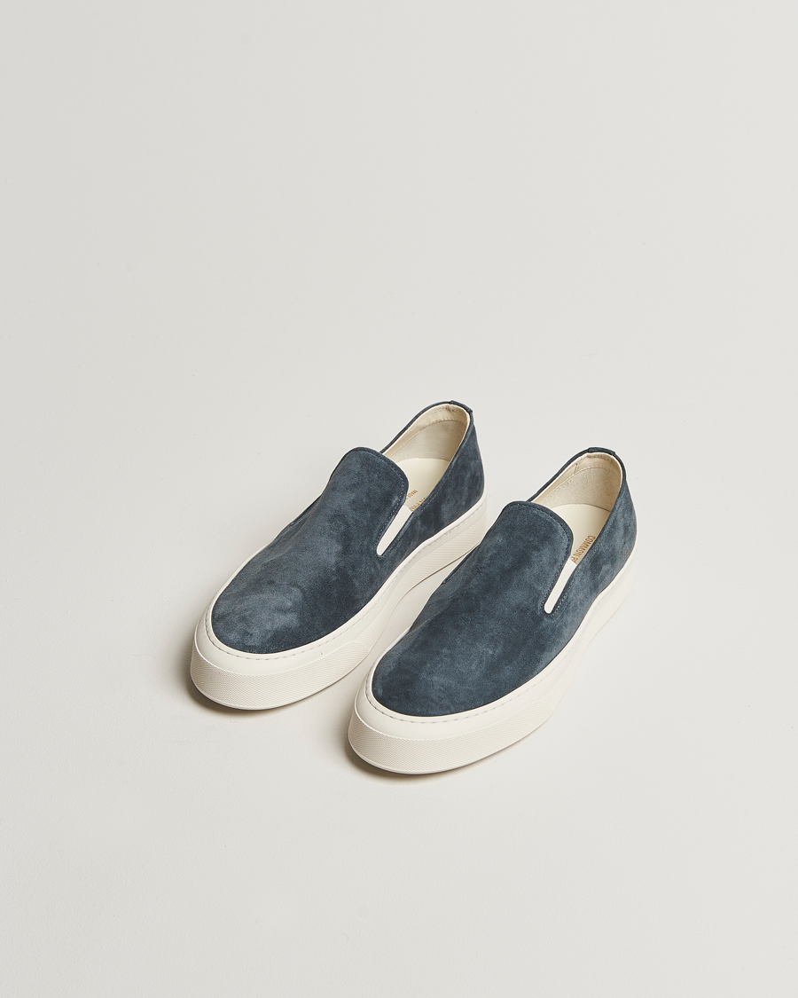 Men | Sneakers | Common Projects | Suede Slip On Sneaker Navy