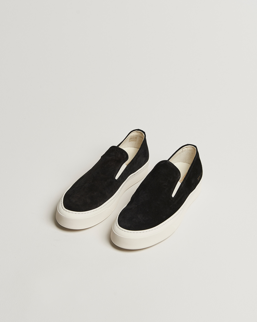 Men | Sneakers | Common Projects | Suede Slip On Sneaker Black