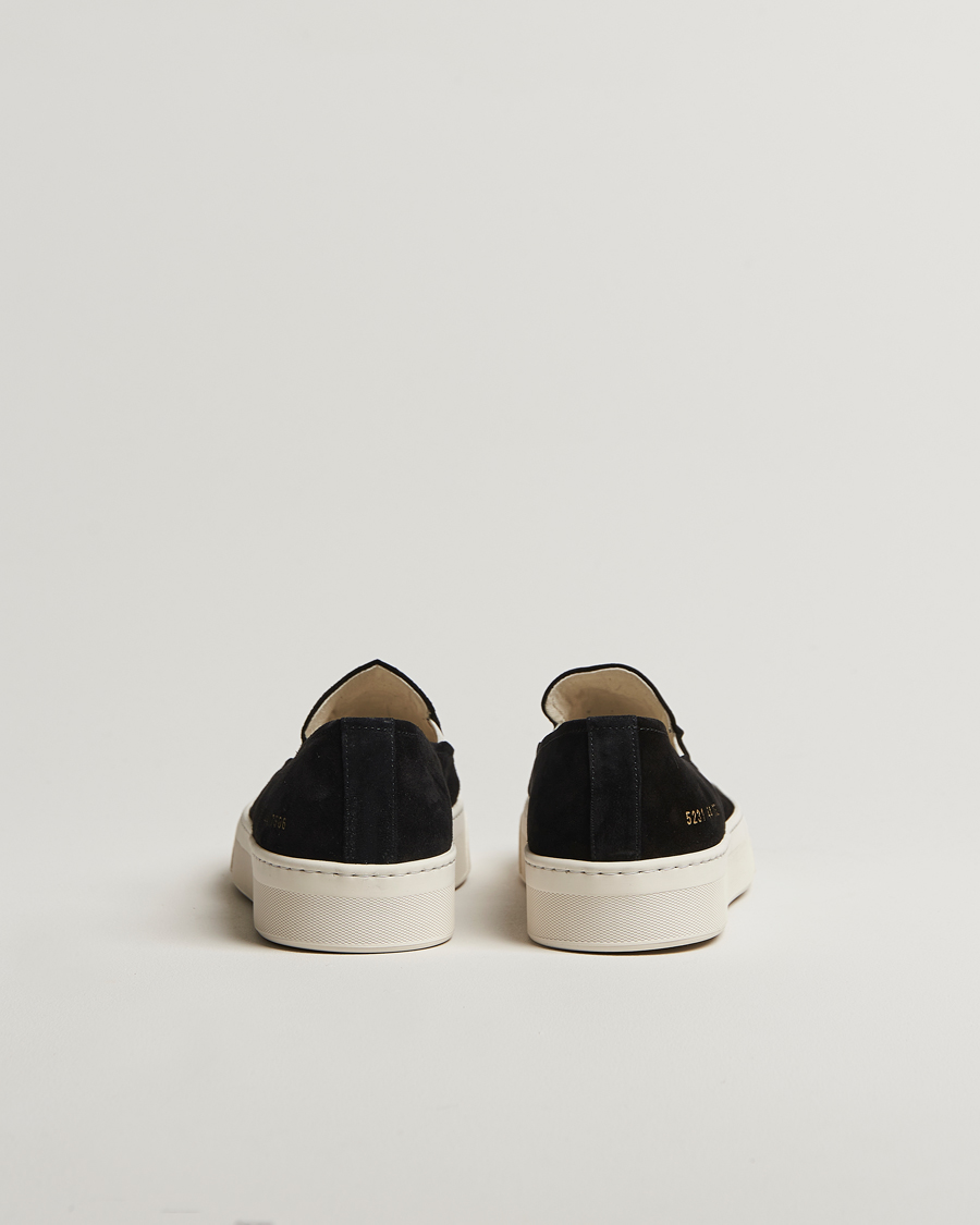 Men | Sneakers | Common Projects | Suede Slip On Sneaker Black