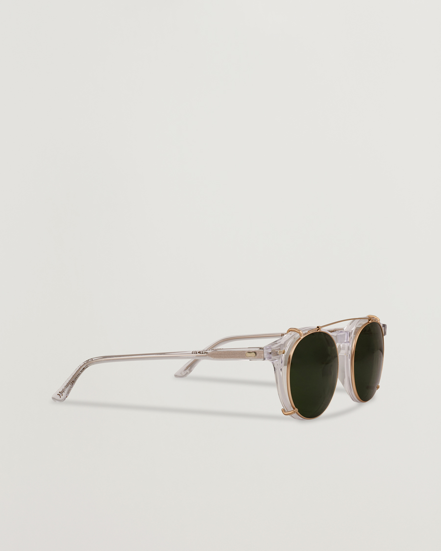 Men | Sunglasses | TBD Eyewear | Clip-ons Gold/Bottle Green