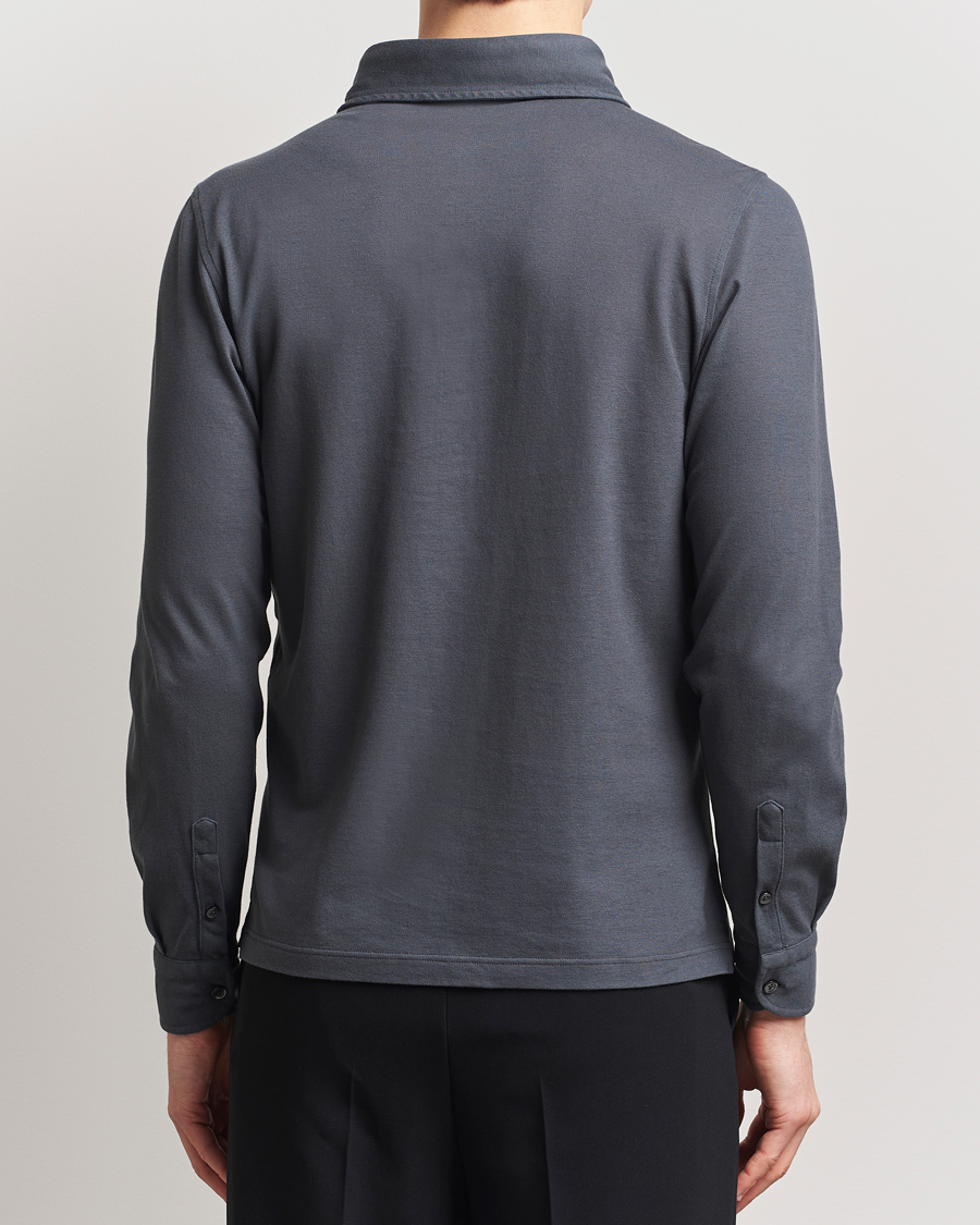 Men | Shirts | Gran Sasso | Popover Shirt Charcoal