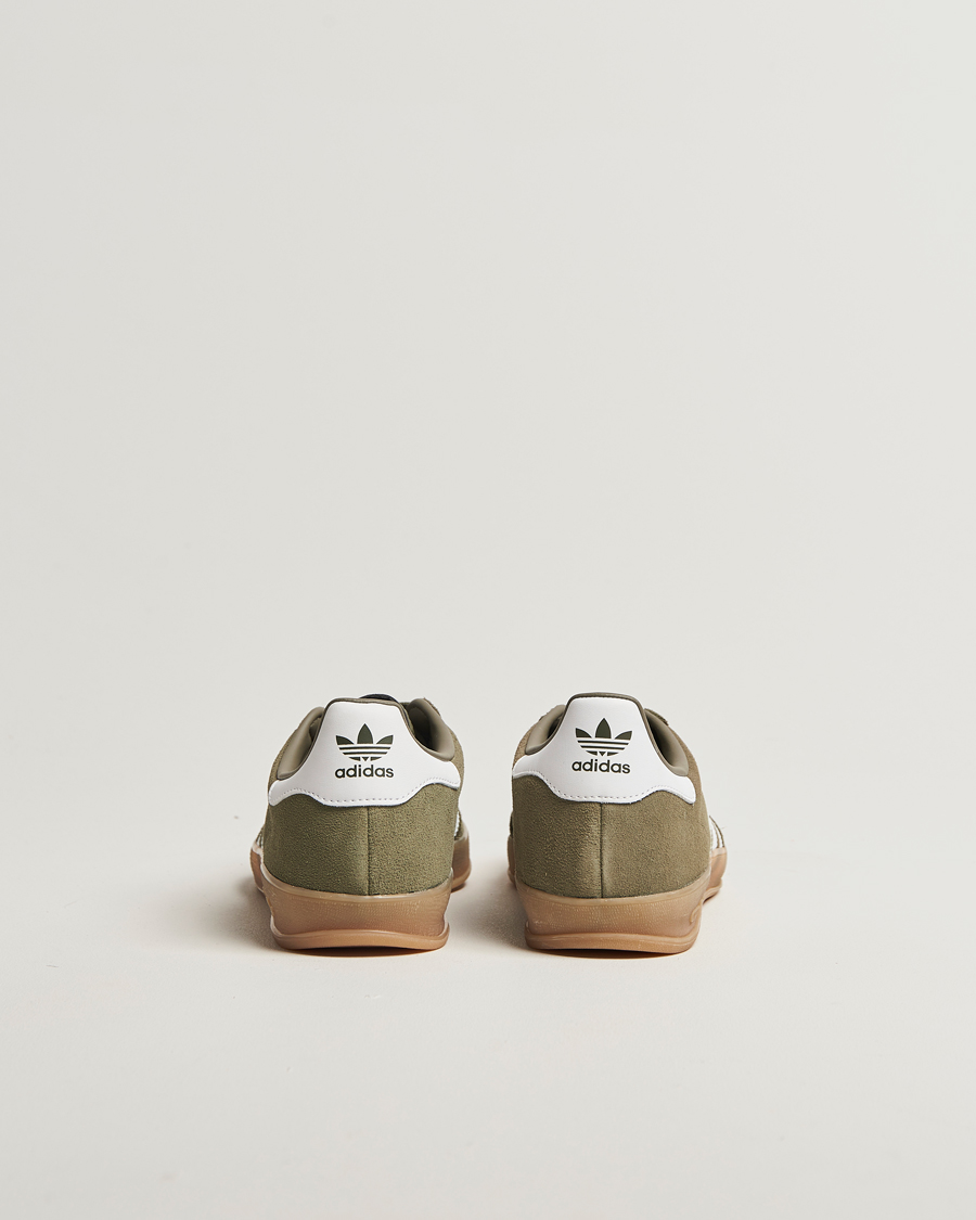adidas Originals Gazelle Indoor Sneaker Olive/White at CareOfCarl.com adidas Originals Gazelle Indoor Sneaker Olive/White at CareOfCarl.com