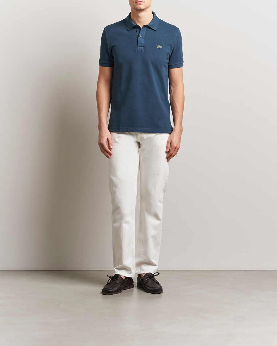 Men | Polo Shirts | Lacoste | Slim Fit Polo Piké Falcon Blue