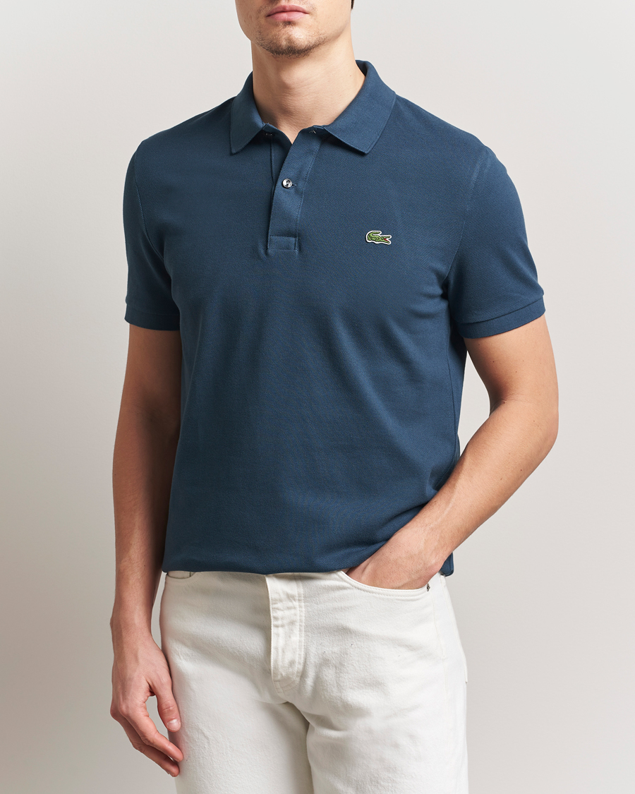 Men | Polo Shirts | Lacoste | Slim Fit Polo Piké Falcon Blue