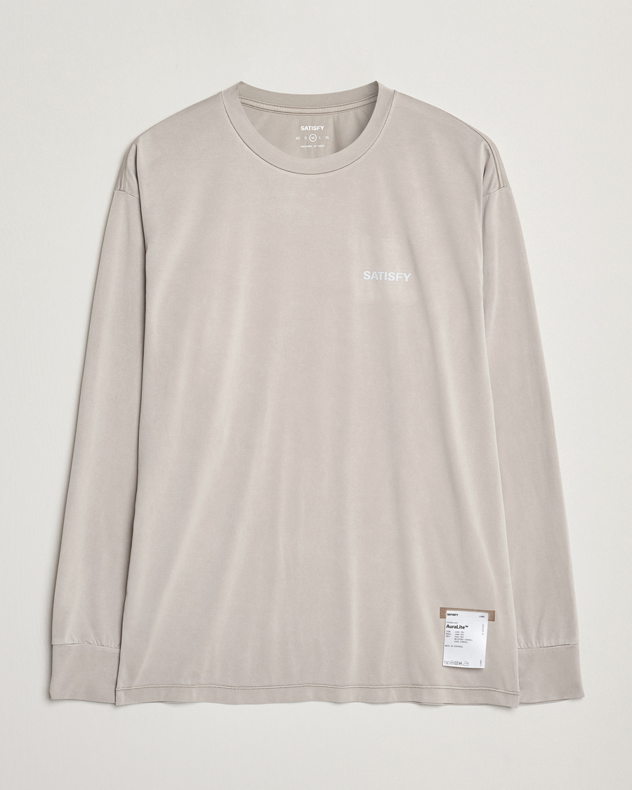 Men | T-Shirts | Satisfy | AuraLite Long Sleeve T-Shirt Mineral Dune