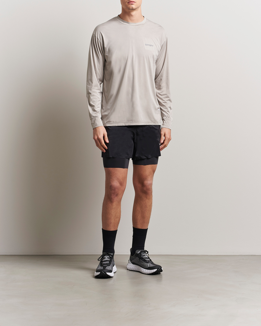 Men | T-Shirts | Satisfy | AuraLite Long Sleeve T-Shirt Mineral Dune