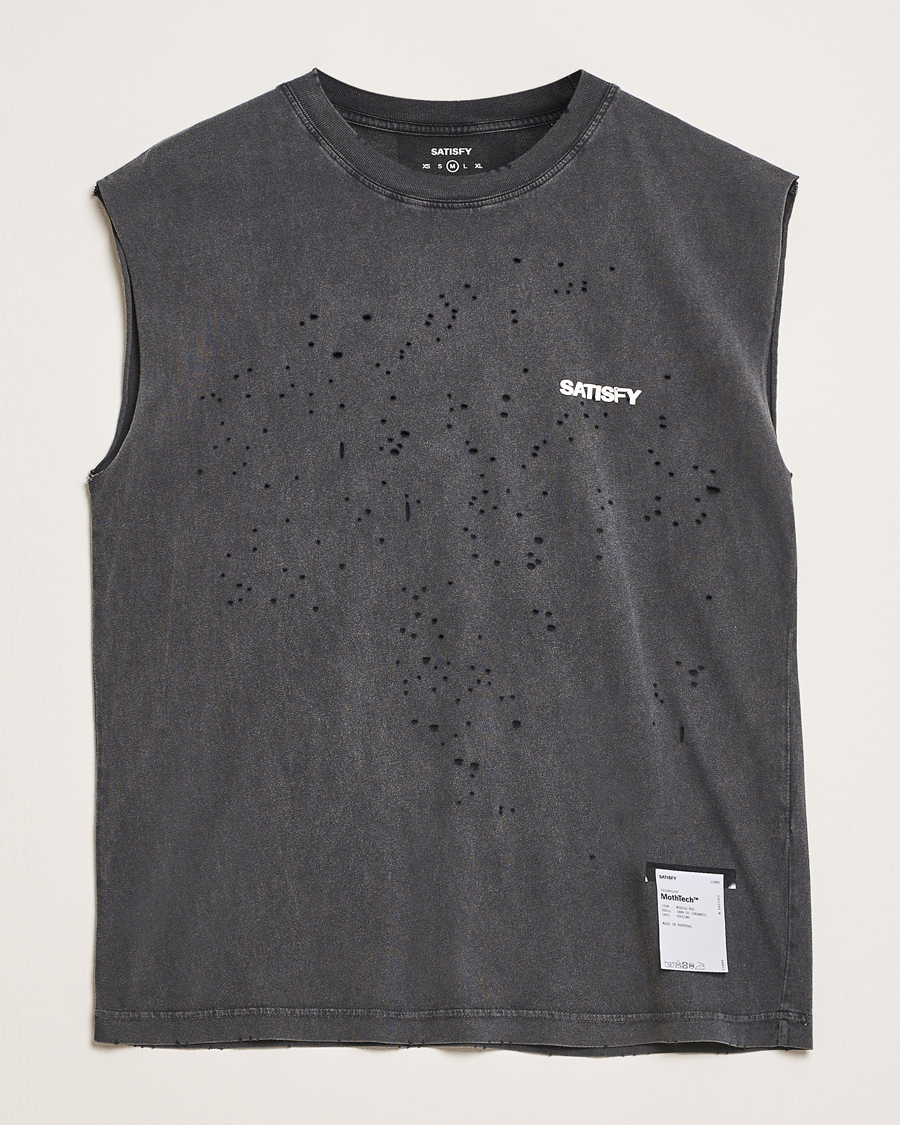 Men | T-Shirts | Satisfy | MothTech Muscle Tee Aged Black