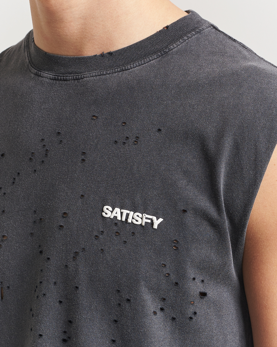 Men | T-Shirts | Satisfy | MothTech Muscle Tee Aged Black