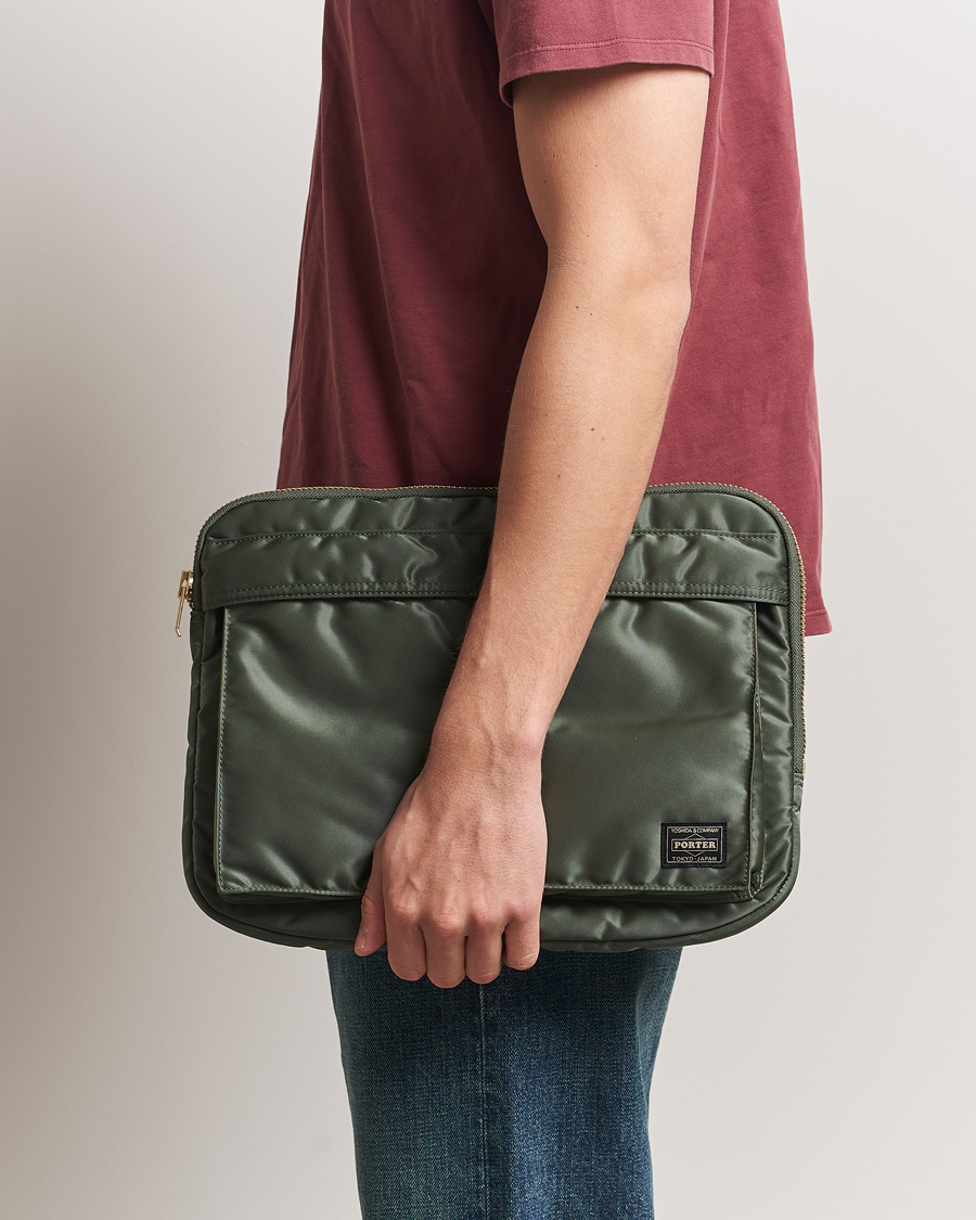 Men | Bags | Porter-Yoshida & Co. | New Tanker Document Case Sage Green
