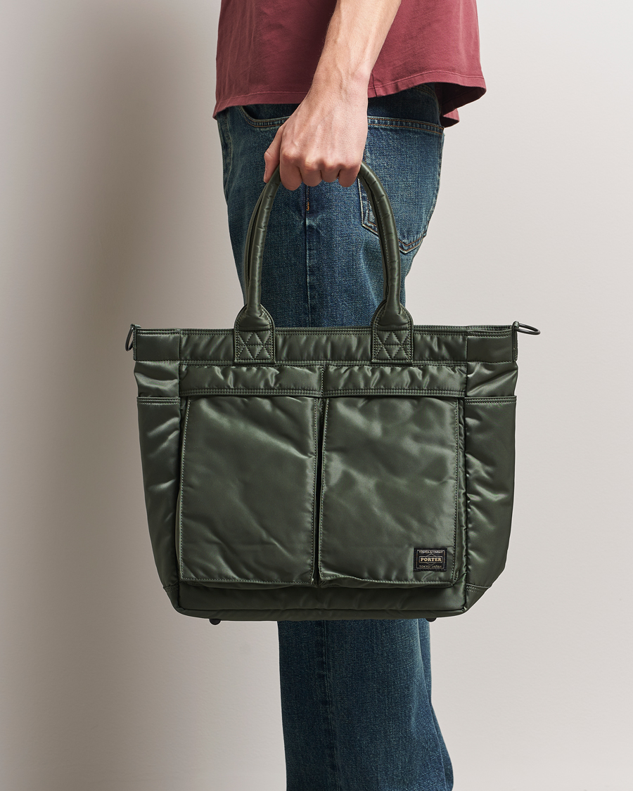 Men | Bags | Porter-Yoshida & Co. | New Tanker Tote Bag Sage Green