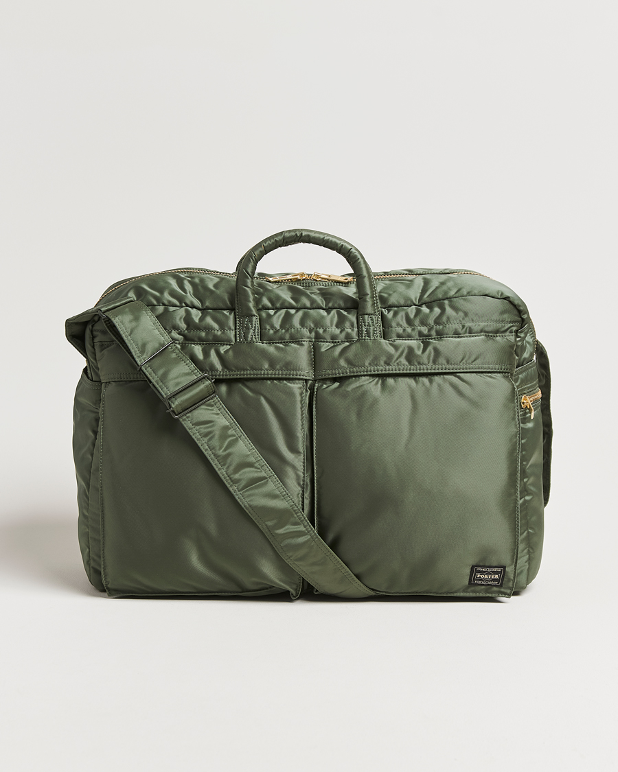 Men | Bags | Porter-Yoshida & Co. | New Tanker Duffle Bag Sage Green