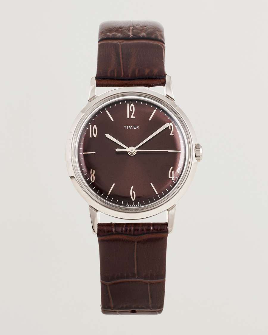 Men | Timex Marlin Handwind 34mm Chocolate Brown Dial | Timex | Marlin Handwind 34mm Chocolate Brown Dial