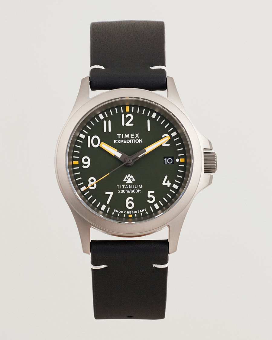Men | Timex Expedition Titanium 38mm Green Dial | Timex | Expedition Titanium 38mm Green Dial
