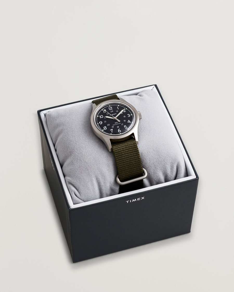 Men | Timex MK1 Hand Wind 36mm Green Black Dial | Timex | MK1 Hand Wind 36mm Green Black Dial
