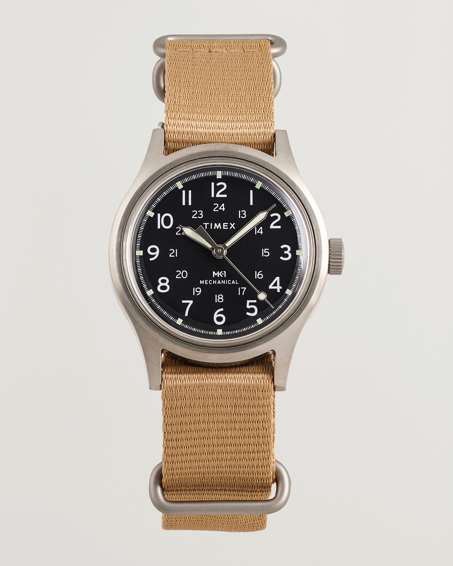 Men | Timex MK1 Hand Wind 36mm Tan Black Dial | Timex | MK1 Hand Wind 36mm Tan Black Dial