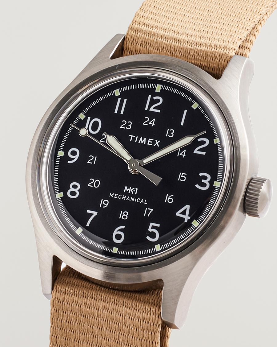 Men | Timex MK1 Hand Wind 36mm Tan Black Dial | Timex | MK1 Hand Wind 36mm Tan Black Dial