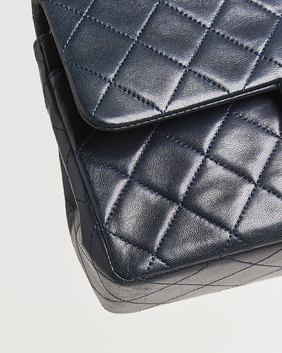 Men | Gifts for Her | Chanel Pre-Owned | Classic Small Double Flap Bag Lambskin Navy