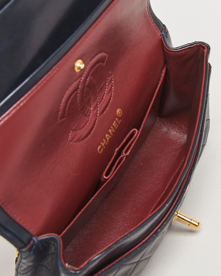 Men | Gifts for Her | Chanel Pre-Owned | Classic Small Double Flap Bag Lambskin Navy