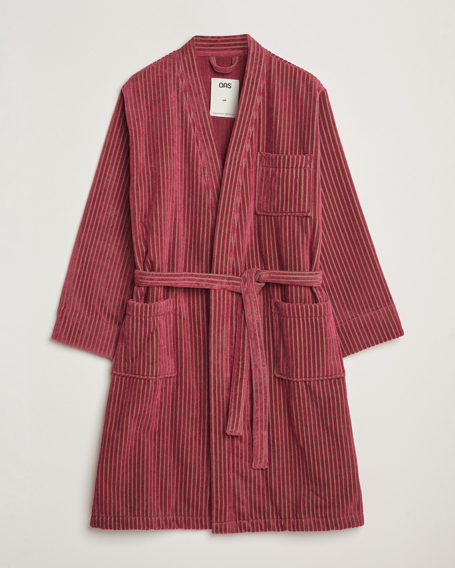 Men | OAS Striped Velour Robe Botanico | OAS | Striped Velour Robe Botanico