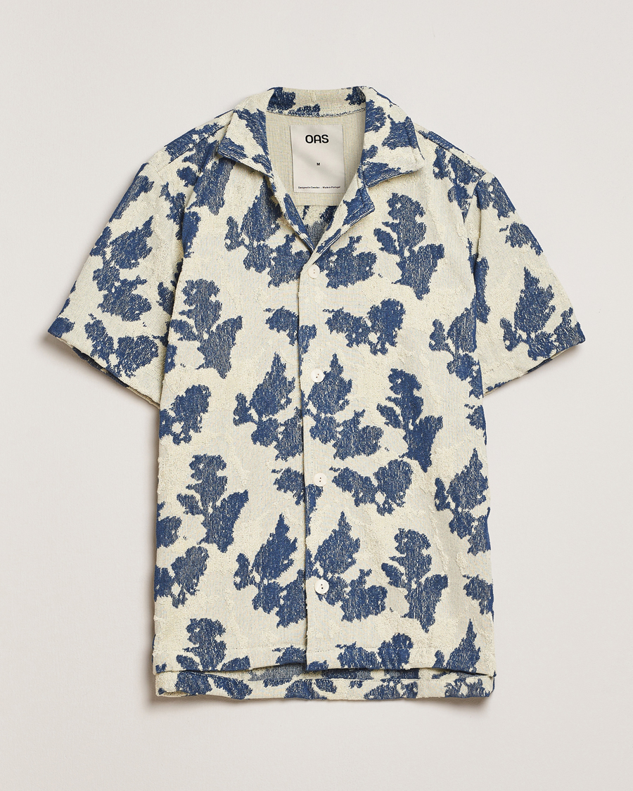 Men | Shirts | OAS | Short Sleeve Cuba Terry Shirt Sail Contrast