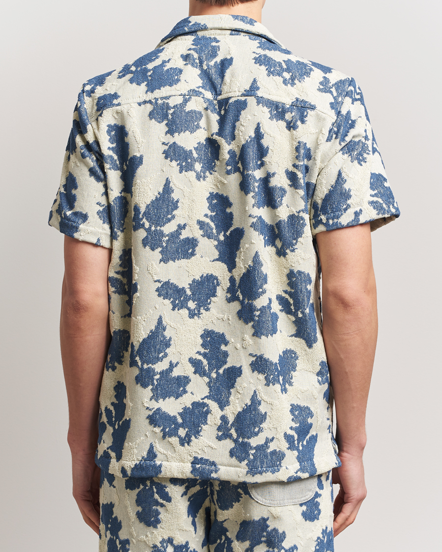 Men | Shirts | OAS | Short Sleeve Cuba Terry Shirt Sail Contrast