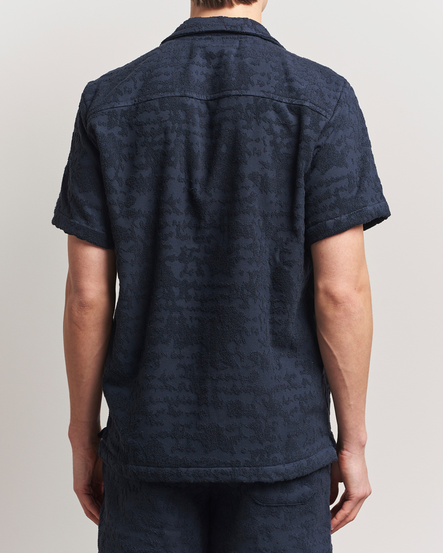 Men | Shirts | OAS | Short Sleeve Cuba Terry Shirt Night Lagoon