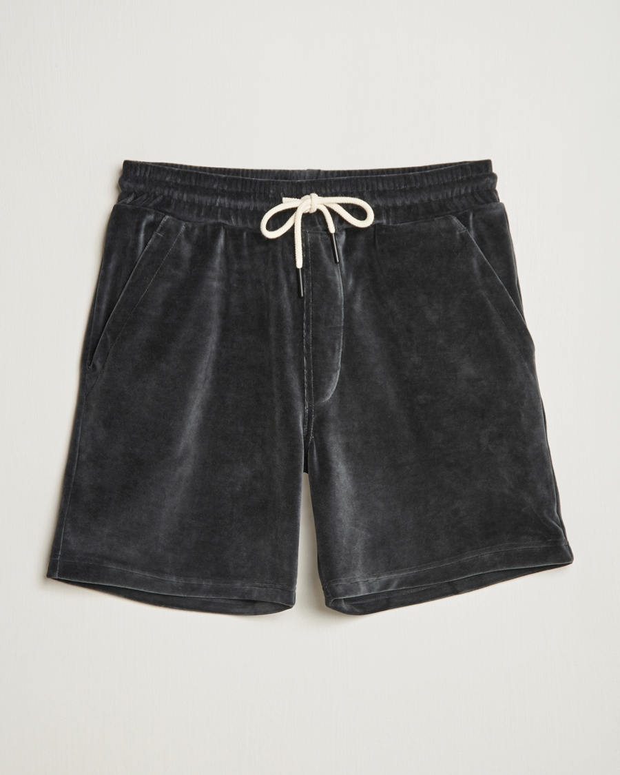 Men | Shorts | OAS | Velour Shorts Nearly Black