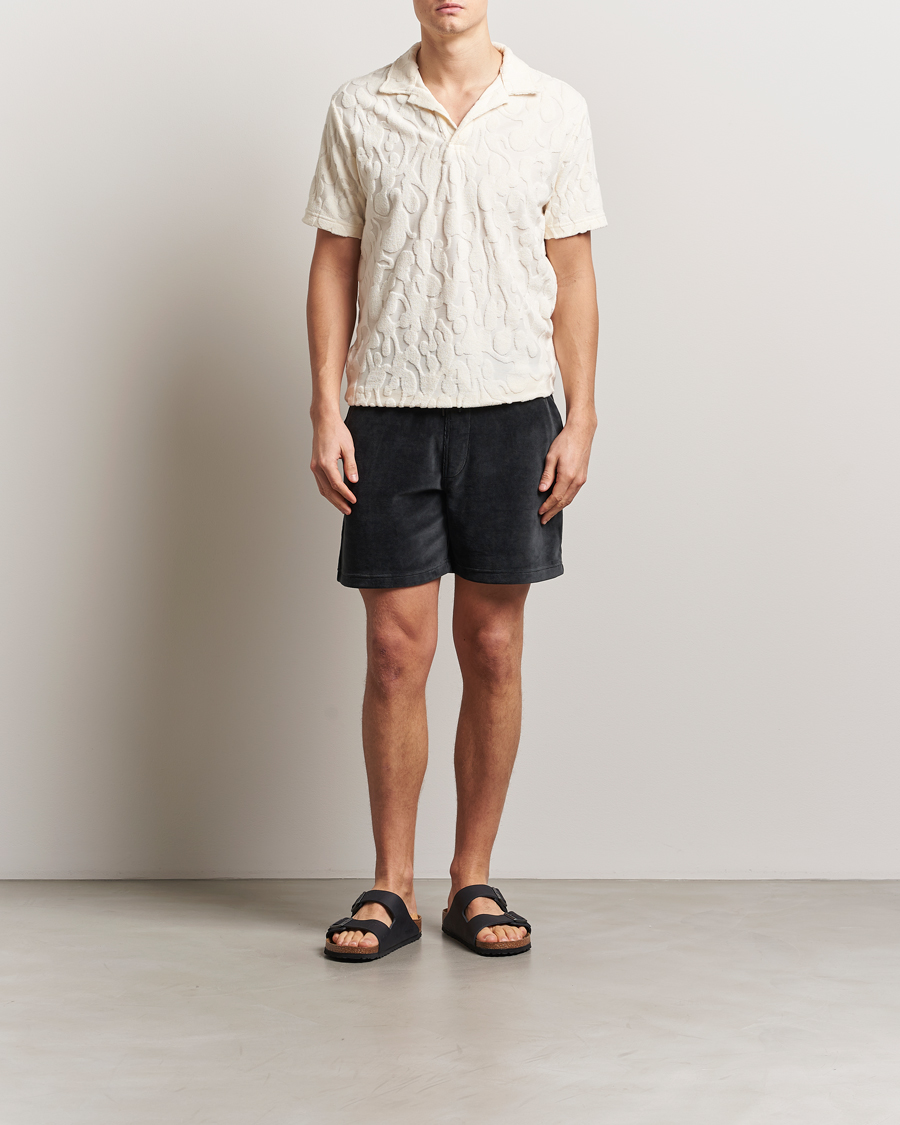 Men | Shorts | OAS | Velour Shorts Nearly Black