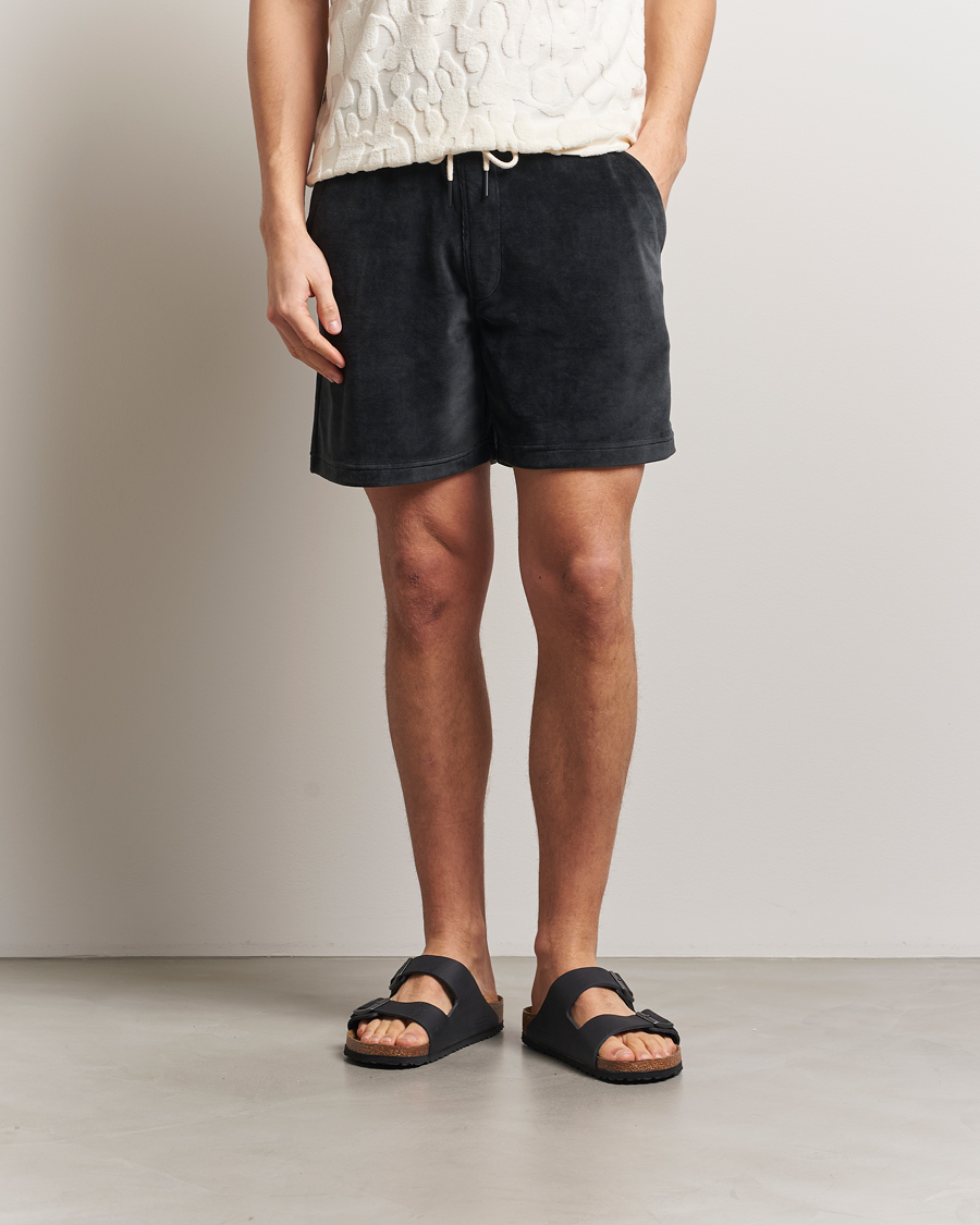 Men | Shorts | OAS | Velour Shorts Nearly Black