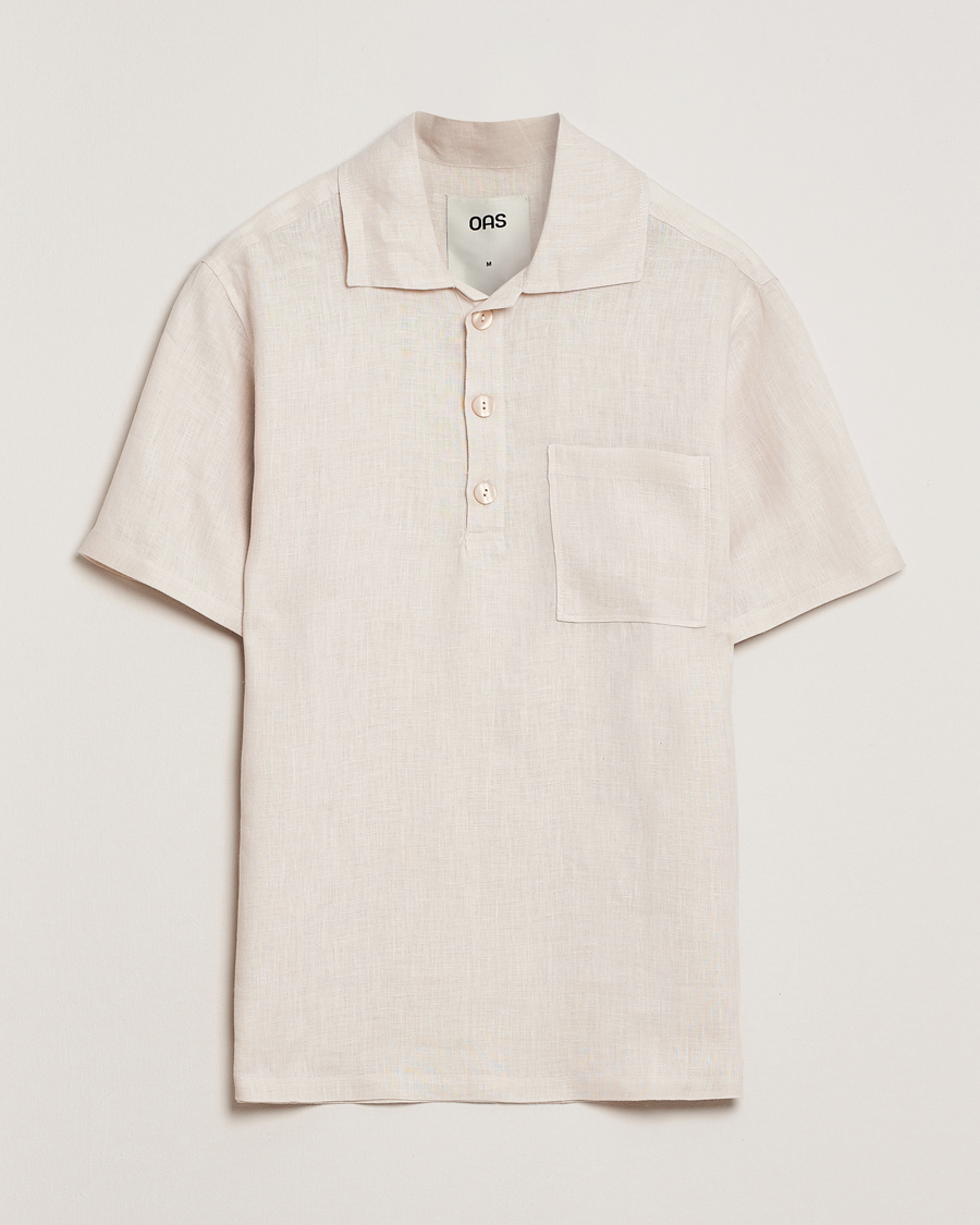 Men | Shirts | OAS | Cuba Linen Shirt Beige