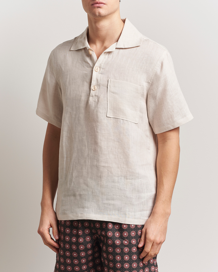 Men | Shirts | OAS | Cuba Linen Shirt Beige