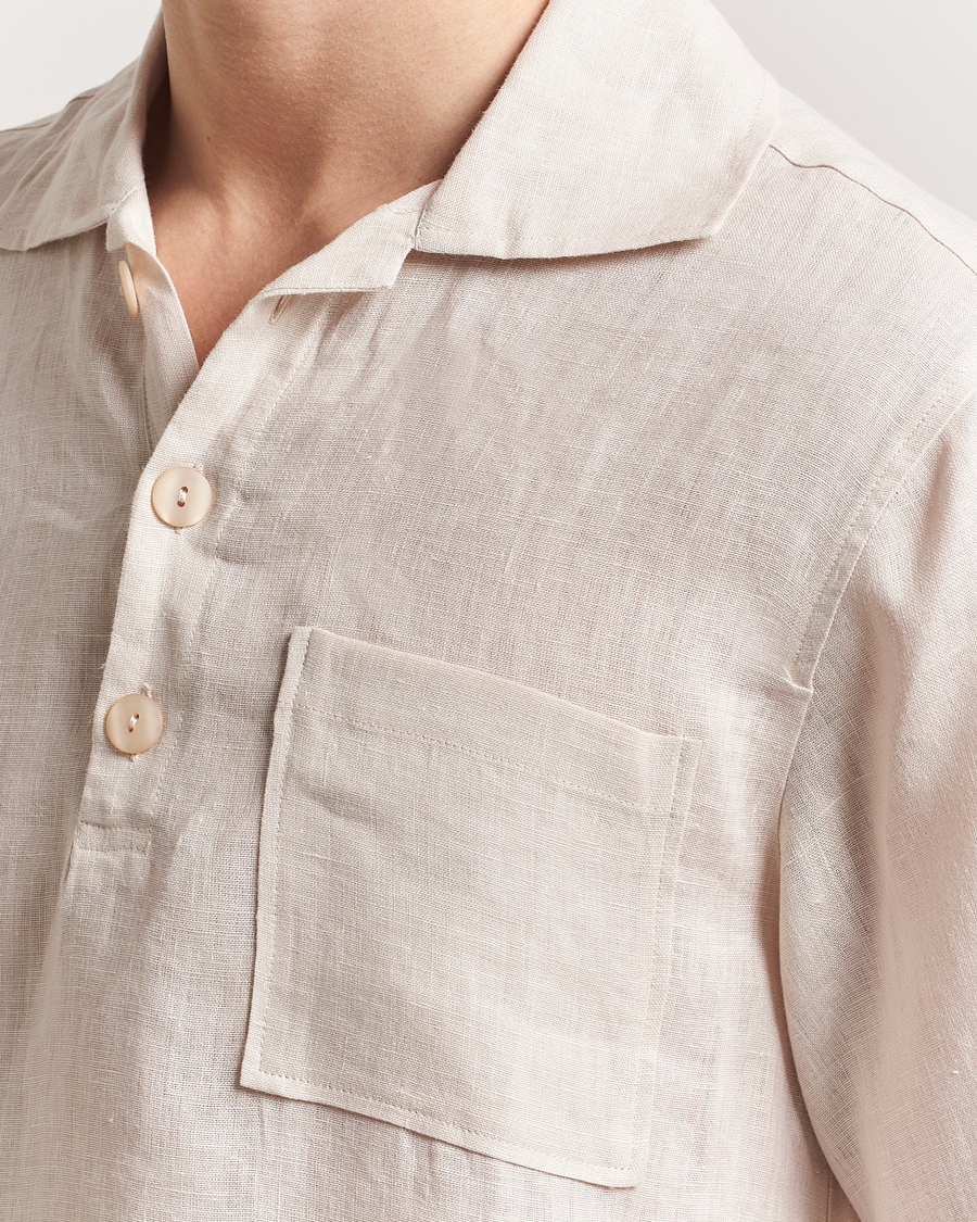 Men | Shirts | OAS | Cuba Linen Shirt Beige