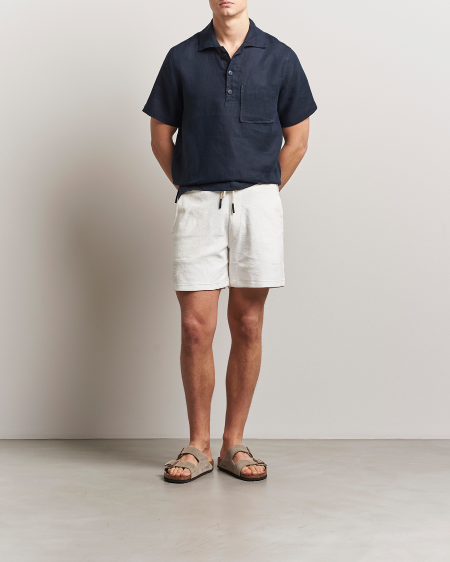 Men | Shirts | OAS | Cuba Linen Shirt Dark Navy