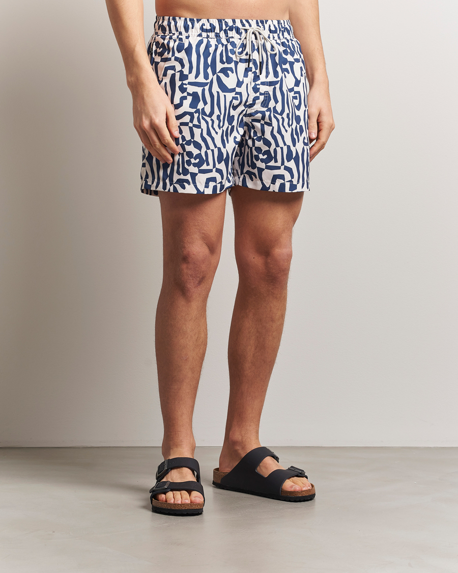Men | Swimwear | OAS | Printed Swimshorts Marbling