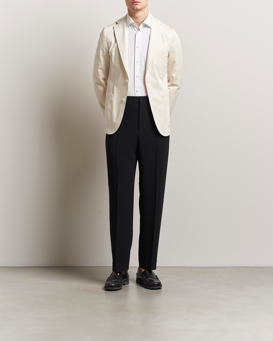 Men | Blazers | BOSS BLACK | Hanry Cotton Blazer Open White