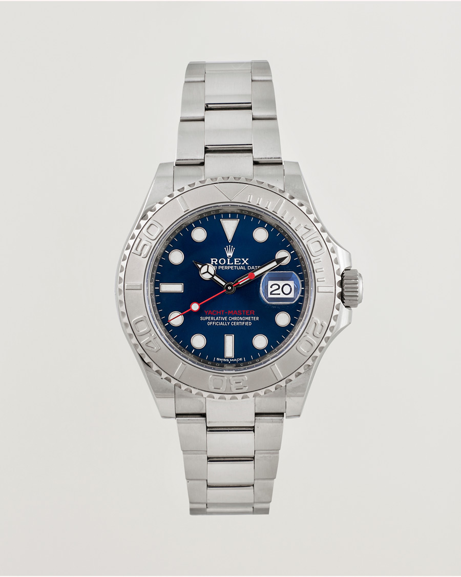 Men | Rolex Pre-Owned Yacht Master Oyster Perpetual Steel Platinum | Rolex Pre-Owned | Yacht Master Oyster Perpetual Steel Platinum