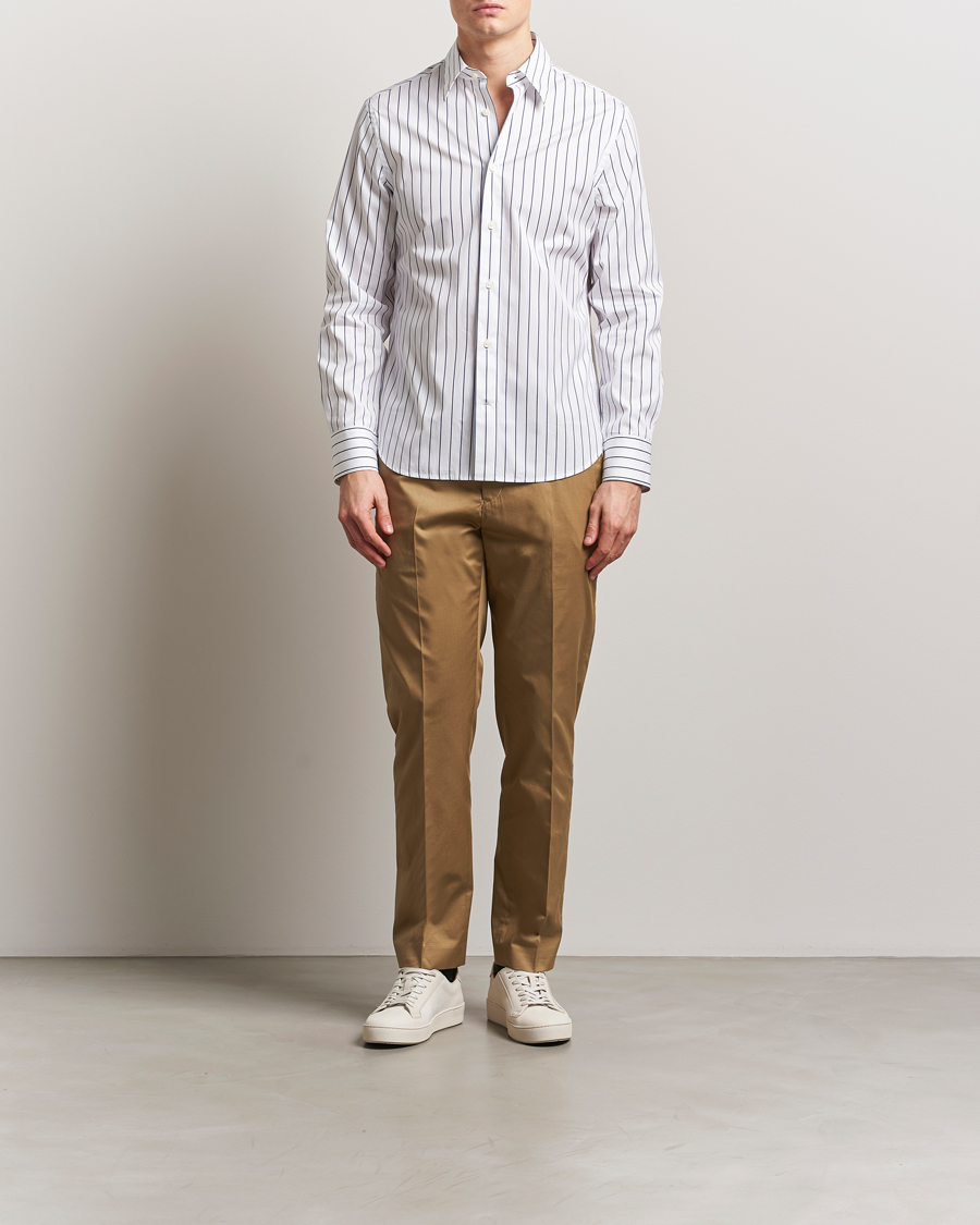 Men | Trousers | Tiger of Sweden | Tannen Cotton Drawstring Trousers Beige